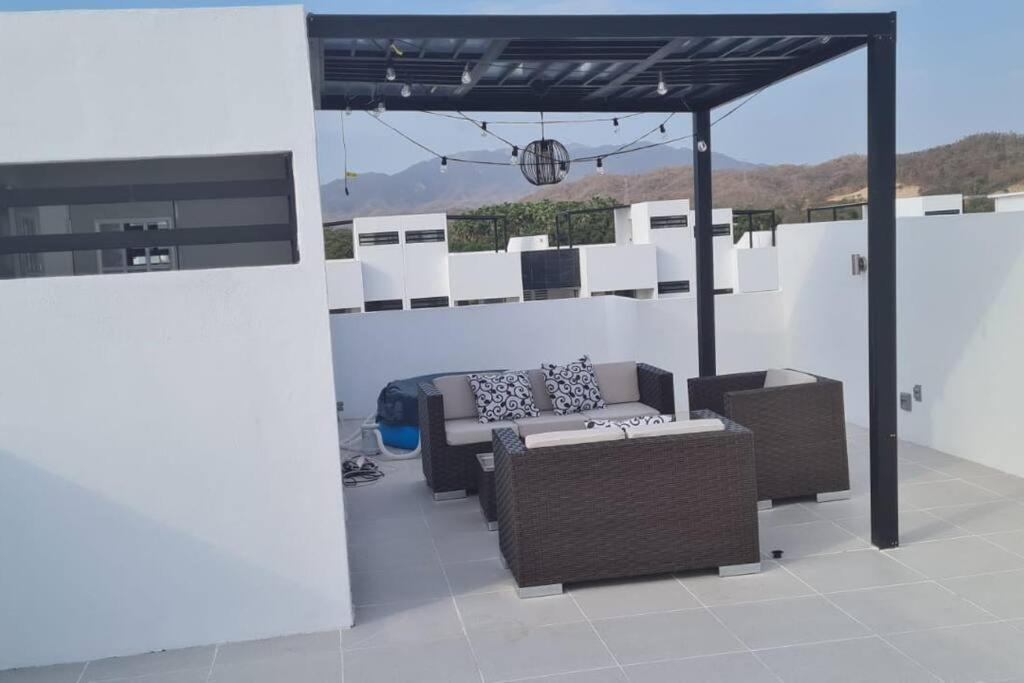 Bonito Penthouse Con Roof Garden Apartment Манзанило Екстериор снимка